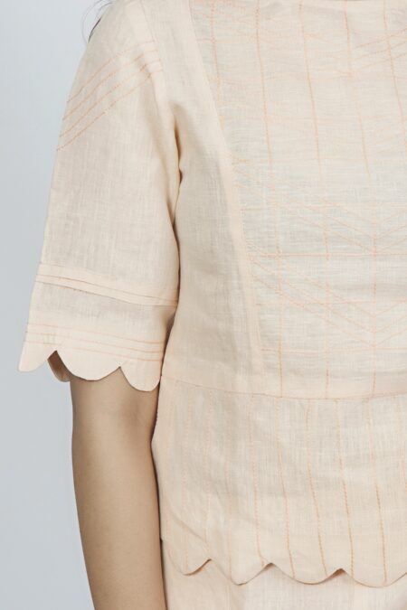 Organic linen long short set-2